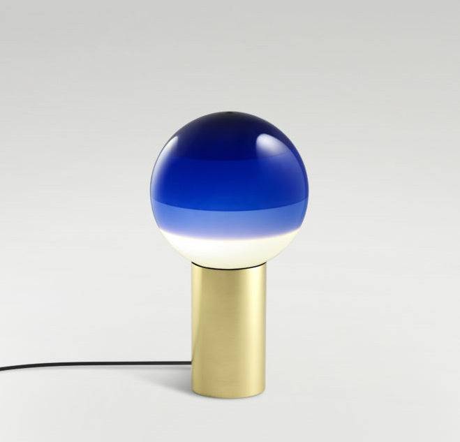 Dipping Light bordlampe Marset - Messing/Blå