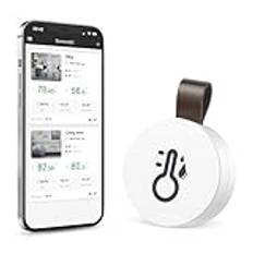 Brifit Bluetooth hygrometer, trådlös temperatur- och fuktighetssensor med smart sensorapp, inomhustermometer med dataregistrering för växthus kontor