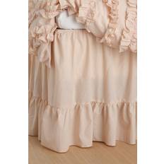 Ellos Home - Sengekappe Juliette Giant i vasket bomuld 60 cm - Rosa - 90X200