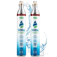 SodaSmart Premium CO2 Zylinder für Quooker Wassersprudler | Gefüllt mit 425g Kohlensäure +25g extra für mehr als 60l | Kohlendioxid-Zylinder als Reservepack