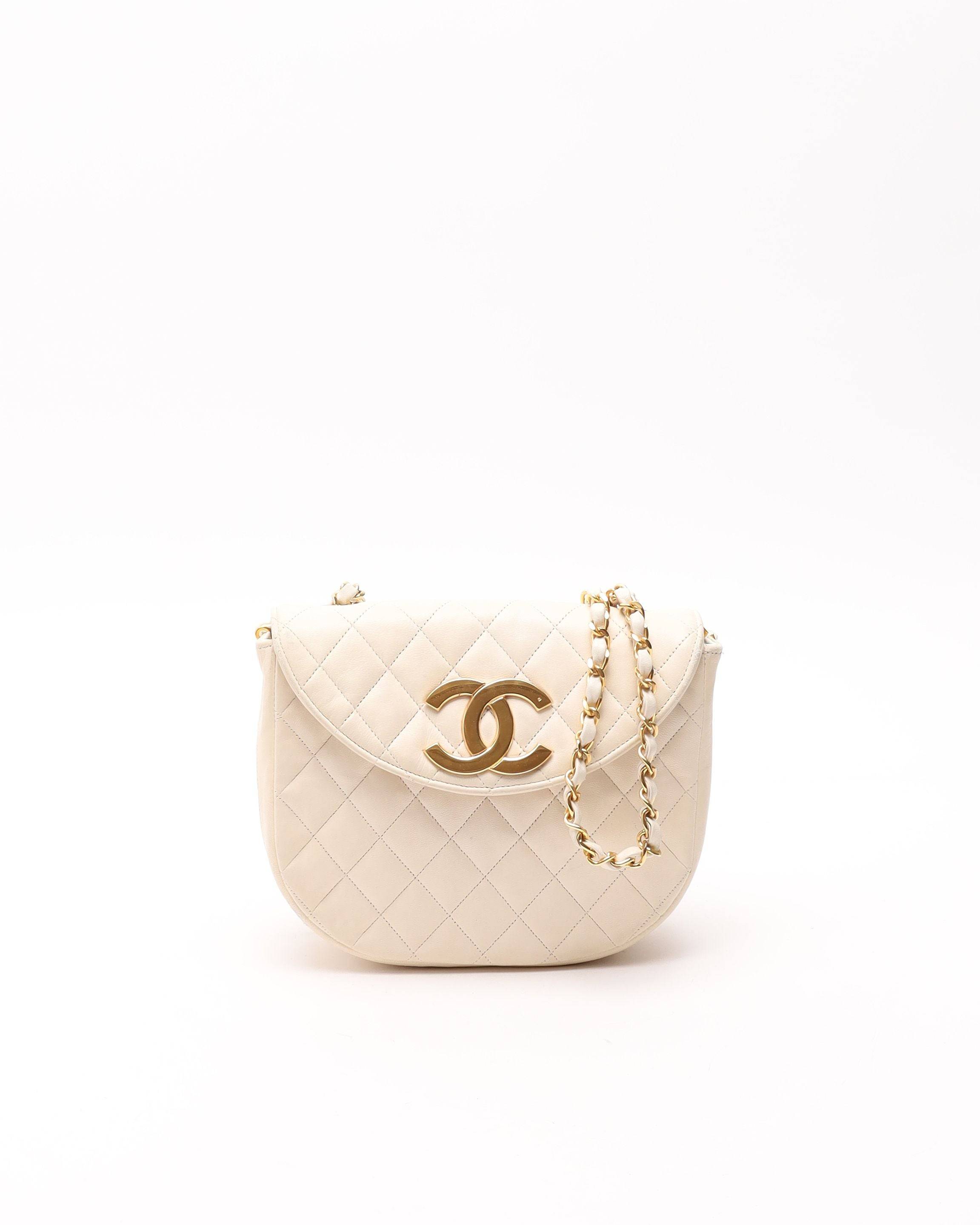 Chanel Big CC Half Moon Flap Bag - Beige - One Size
