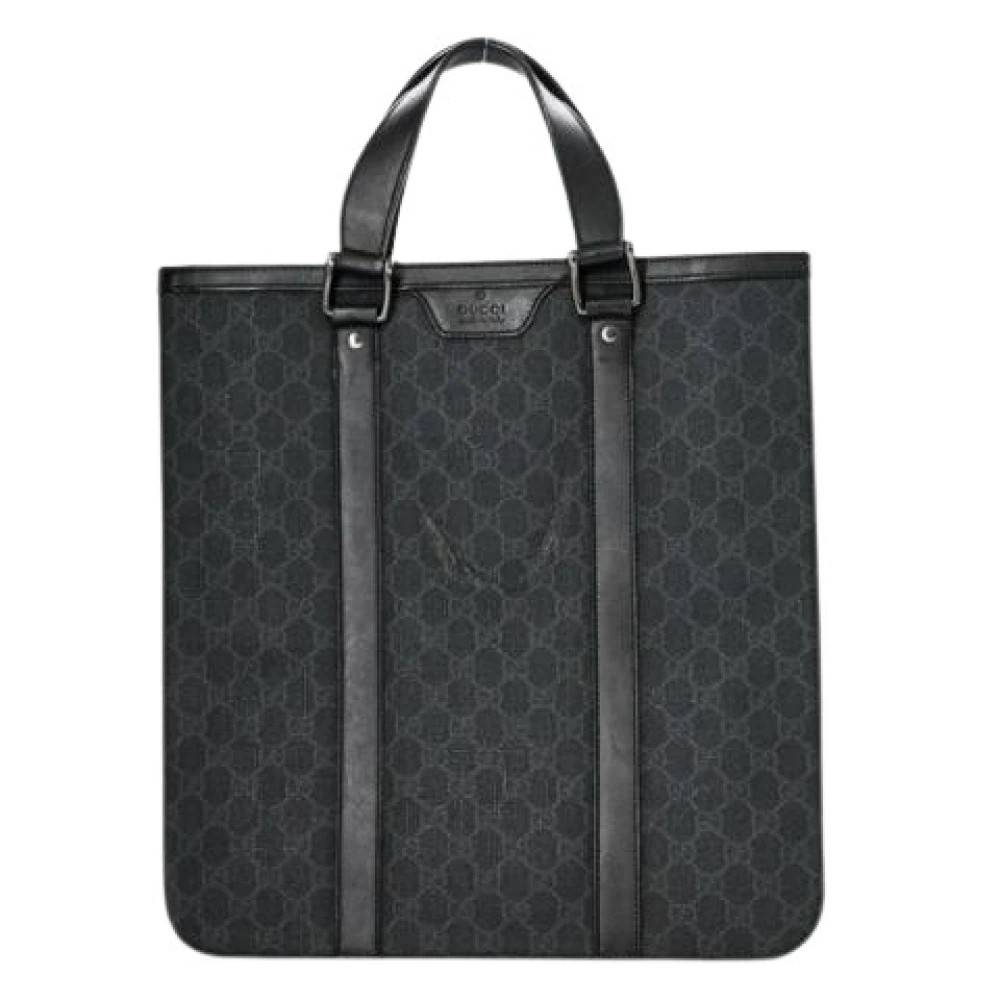 Gucci Vintage Pre-owned GG Plus Tote taske - Vintage - Herre - Sort - ONE SIZE - Læder