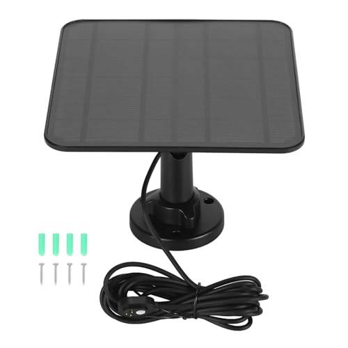 Solpanelsladdare, 12W 6V IP65 Vattentät Arlo Camera Solar Panel Laddare med 9,8ft Laddningskabel, Magnetisk Laddning för Arlo Pro 3 Pro 4 Ultra 2 Go 2, Säkerhetskamerasystem