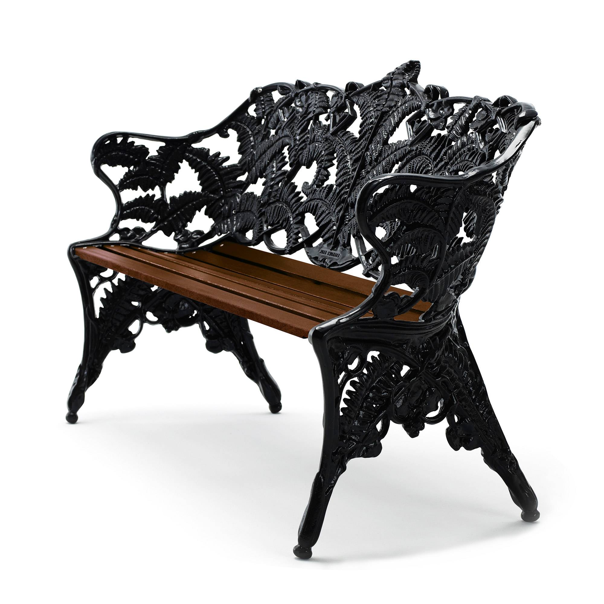Byarums Bruk - Classic Ormbunkssoffan Oljad Mahogny/Svartlaserad Aluminium - Utomhussoffor