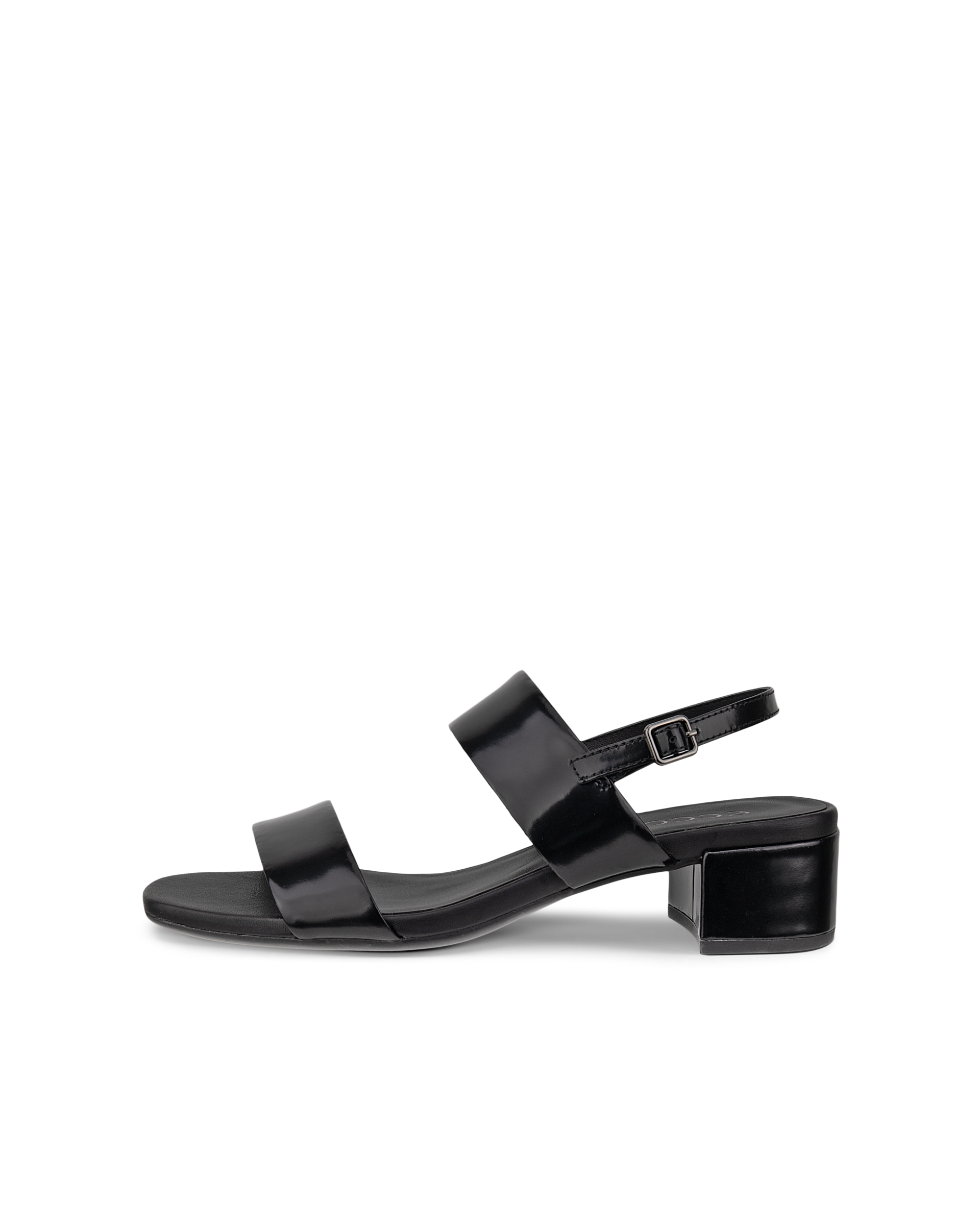 ECCO LIVA SANDAL 35 - Højhælet sandaler i læder til damer - Sort - 39