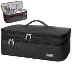 SEPWIK Hair Dryer Storage Case Portable Double Layer Travel Organizer Waterproof Curling Iron Storage Bag Hair Tools Hair Equipment Hair Styling Tools