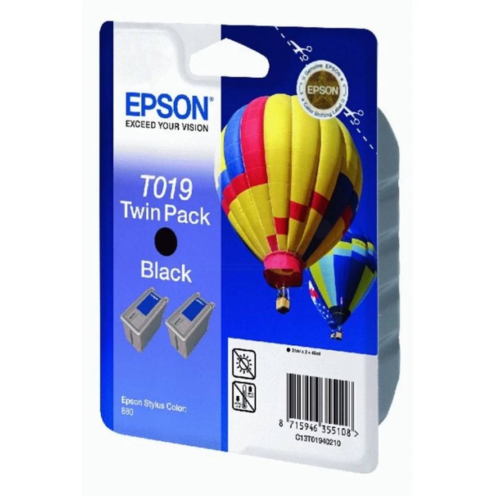 Epson Epson T019 Bläckpatron Svart T01940210