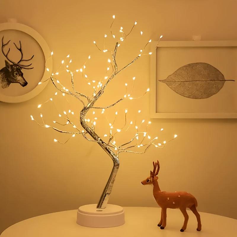 LuminaTree - Dekorativ LED Bonsai Bordslampa - 108 led-belysning