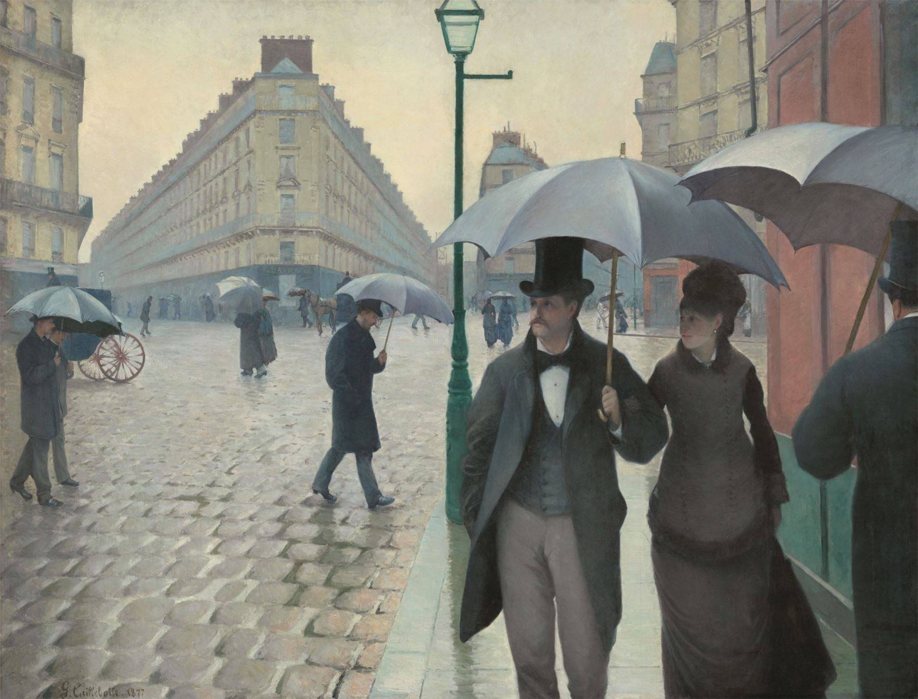 Paris Street Rainy Day by Gustave Caillebotte 1000 or 500 Piece Jigsaw Puzzle - 1000