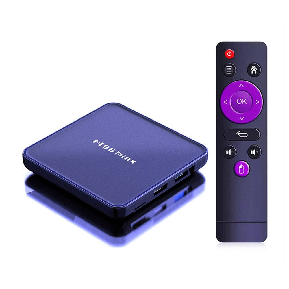 H96 MAX V12 Android 12 Tv Box 4G+64GB Wifi 2.4G&5G 4K Hd Media Player Google Play Bluetooth 4.0 Snabb Set-top Box