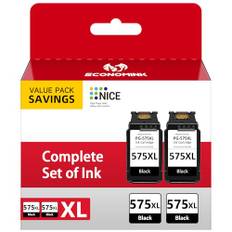 Economink PG-575XL bläckpatroner svart – kompatibel med Canon PIXMA TS3550i, TS3551i, TR4750i, TR4751i – ersättning för 575 och 575XL – multipack