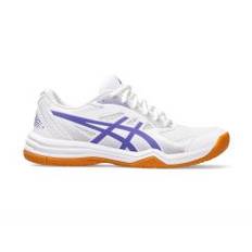 Asics - Upcourt 5 - Wit met Paarse Sportschoenen