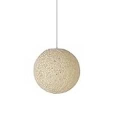 naturlig rotting taklampa för köksö, vävd lampskärm ljuskrona, handgjord hängande taklampa lampskärm, modern minimalistisk hampa boll taklampa warm life