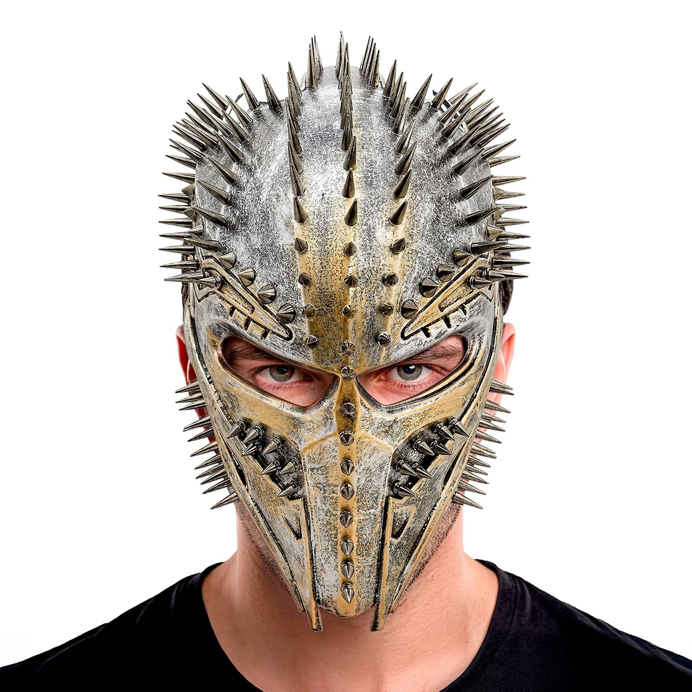 Sci-Fi Alien Maske med Pigge - One size