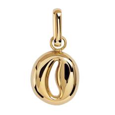 Camille Brinch Letter Puffer Charm 'O' i forgyldt
