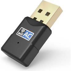 600Mbps USB WiFi Dongle Key for PC,Computer Compatible with Windows 11/10/8.1/8/7/Vista/XP/MacOS Phonillico®