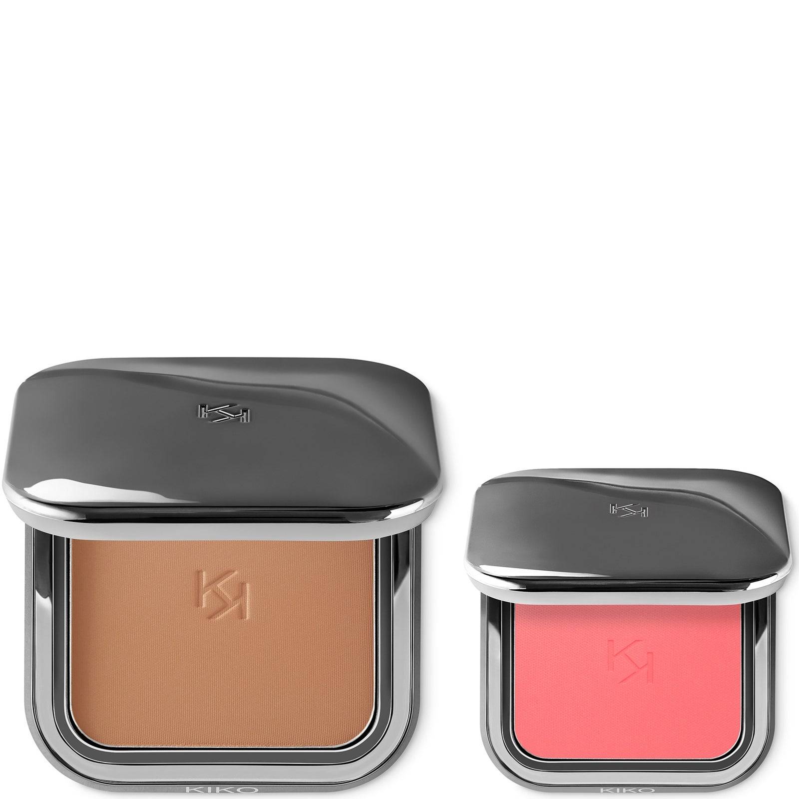 KIKO Milano Exclusive Sun-Kissed Blush & Bronze Duo (Various Shades) - 10 Mocha Mood & 01 Coral Rose
