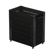 Blomlåda PLUS Cubic Flower Boxes med hjul 87x50x95cm svart