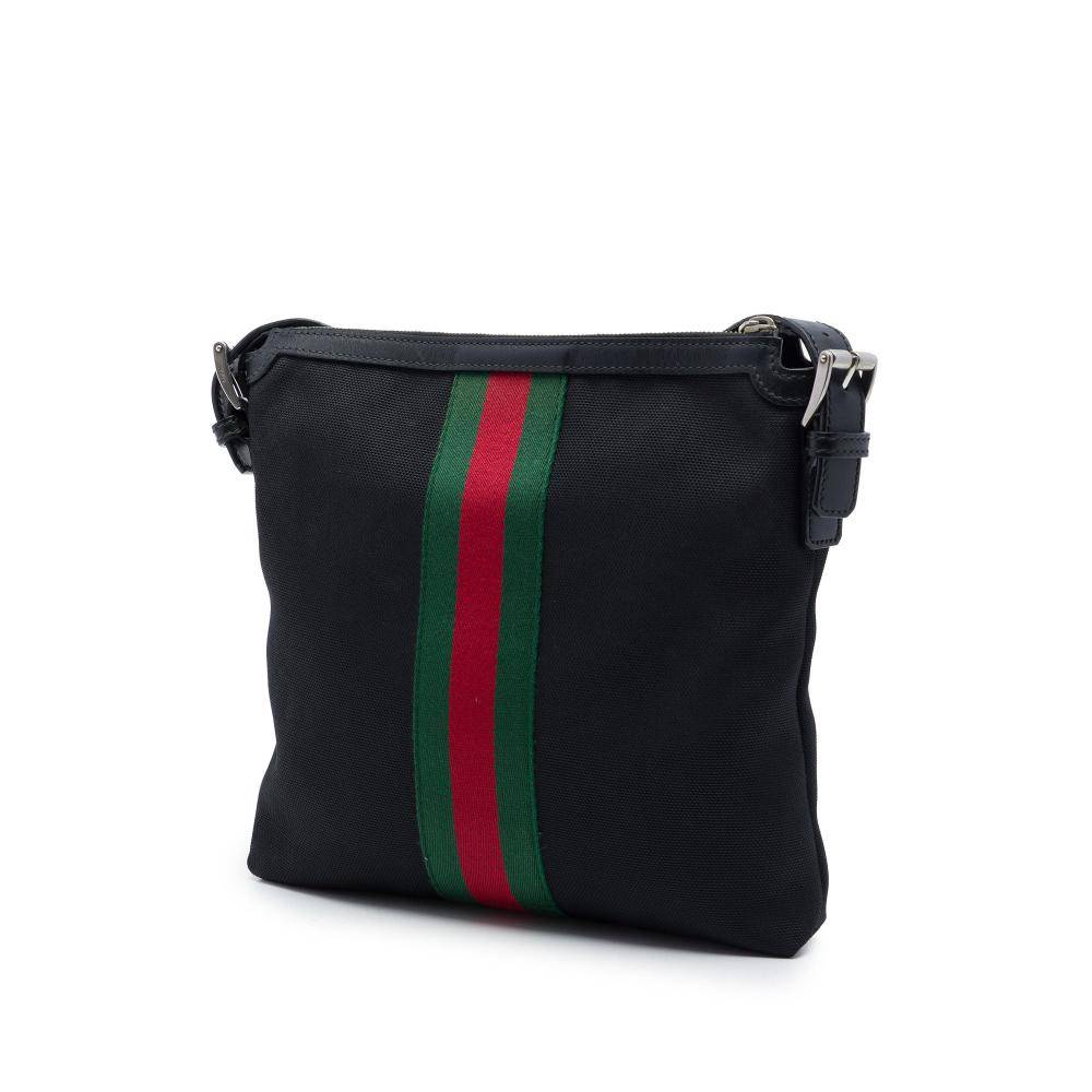Gucci Vintage Gucci Messenger Bag Stl. - Gucci Vintage Från Magasin - Black (L 28cm x W 27cm x D 4cm)