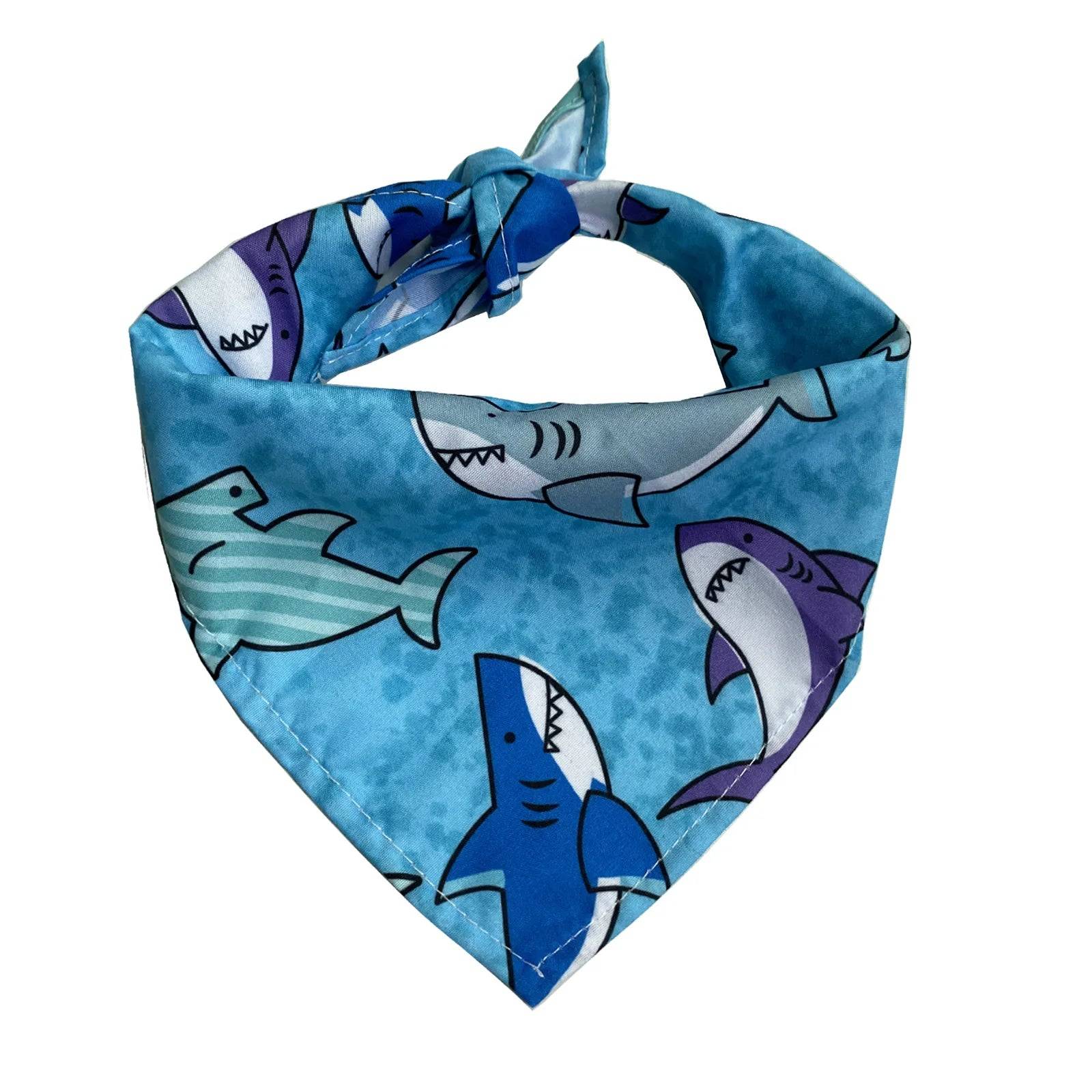 Triangular Dog Bandana Scarf – Summer & Beach - Color D