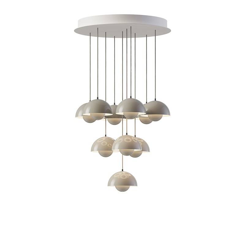 &Tradition Flowerpot VP10 10 pendlar, taklampa grey beige