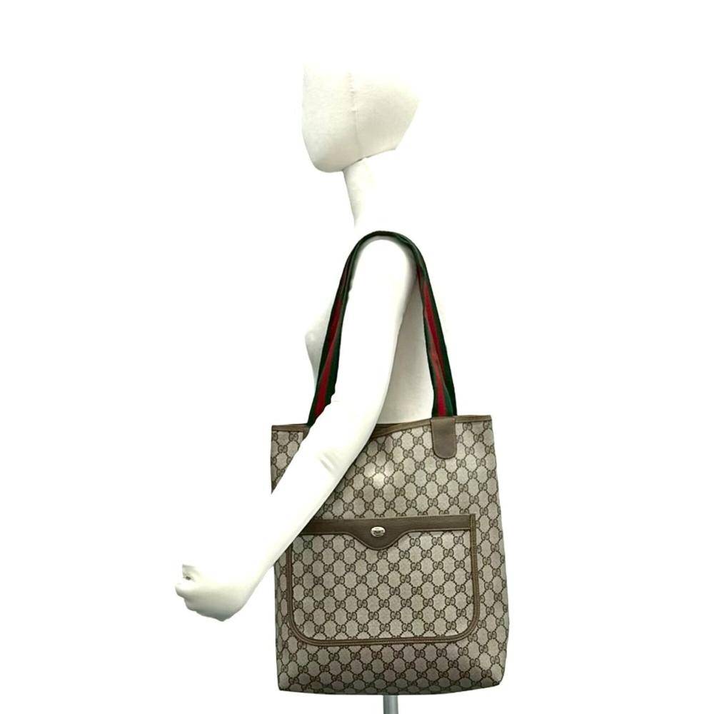 Gucci Vintage Tote Stl. - Totebags Från Magasin - Brown (L 37cm x W 31.5cm x D 9.5cm)