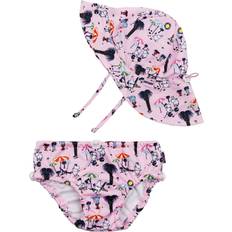 Mumin UV-Set Badblöja och Solhatt, Rosa, 10 mån - 2 år