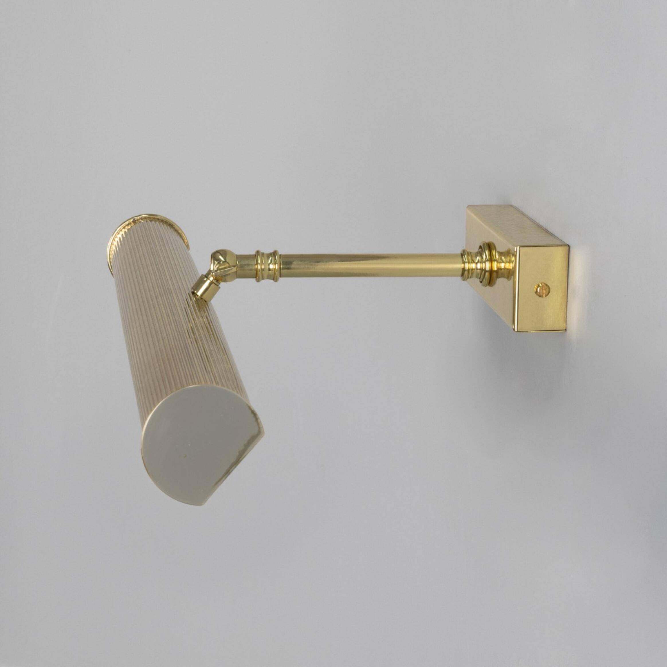 Cambrige adjusteble Reeded 50,5 cm G9 malerilampe - Mat hvid