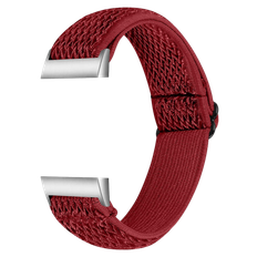 Fitbit Charge 3/4 Rød Flettet Nylon Rem