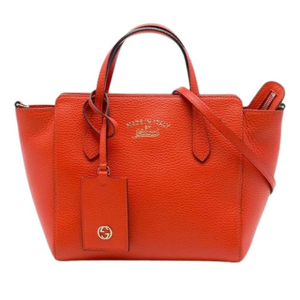 Gucci Vintage Pre-owned Mini Swing Satchel - Vintage - Dame - Orange - ONE SIZE - Uld