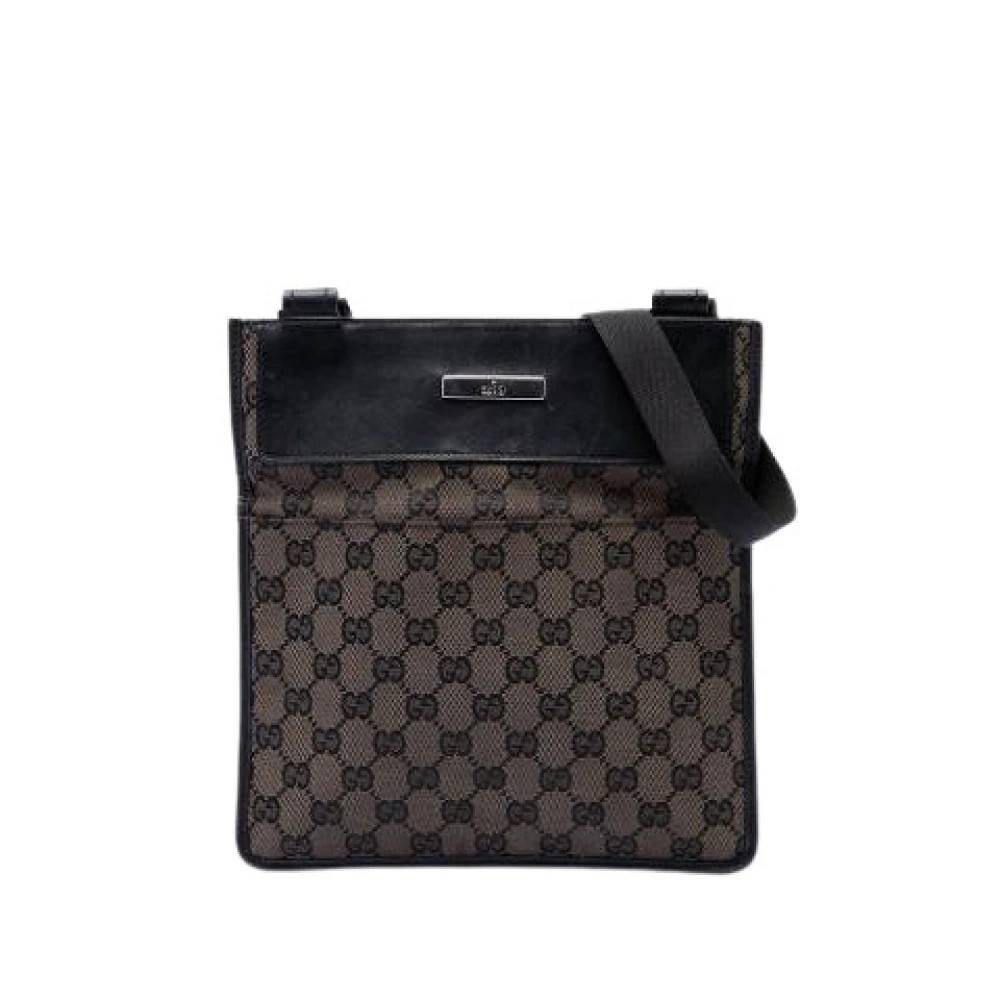 Gucci Vintage - Pre-owned Canvas Crossbody Bag Vintage - Dam - ONE Size - Läder