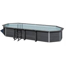 GRE Komposit Pool Oval 8,04x3,86x1,24 m (komplet m/teknik) - PoolOasen