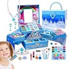 Girls Kids Makeup Sets, Princess Cosmetic Play Kit, Washable Children’s Makeup Set, Girls Makeup Toy Set, Kids Makeup, Kids Makeup Kit For Play, Pretend Play Makeup Set, Makeup Set For Girls