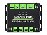 Waveshare Industrial Grade USB HUB, Extending 4x USB 3.2 Ports, Switchable Dual Hosts, Multi Protections, Compatible with Windows 11/10/8.1/8/7/XP