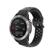 Silikonearmbånd Sport Garmin Fenix 7 Pro Sort