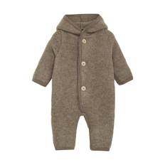 Huttelihut Pixie Ullfleeceoverall Savannah Melange  Savannah Melange 80 cm  Brun  80 cm  Unisex