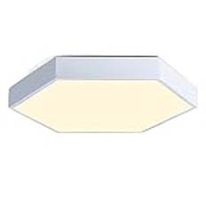 Enkel geometri Modernt led takljus Minimalistisk metall inomhus infälld taklampa 5000K dagsljuslampa dimrande ljusarmaturer för kök, vardagsrum, sovrum, hall/vit/50 cm