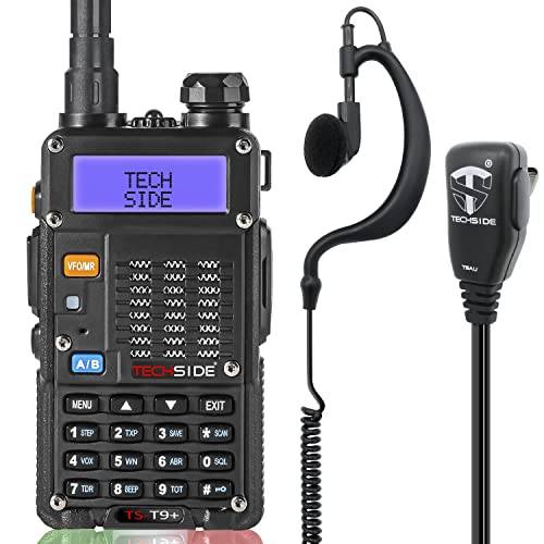 TECHSIDE MOD. KRAFTIG 8W | Tri-Power | TS-T9 + Dual Band Vhf / Uhf Radio | BAOFENG KOMPATIBLA FÖRINSTALLERADE kanaler MIDLAND G7 Pro G9 TI-F8 + PMR446 LPD SoftAir Trekking övervakning | Premium | SE-garanti