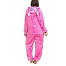 D'BOON Vuxna barn Rosa Stitch Onesie Animal Pyjama helkroppsdräkt(Höjd(175-188cm))