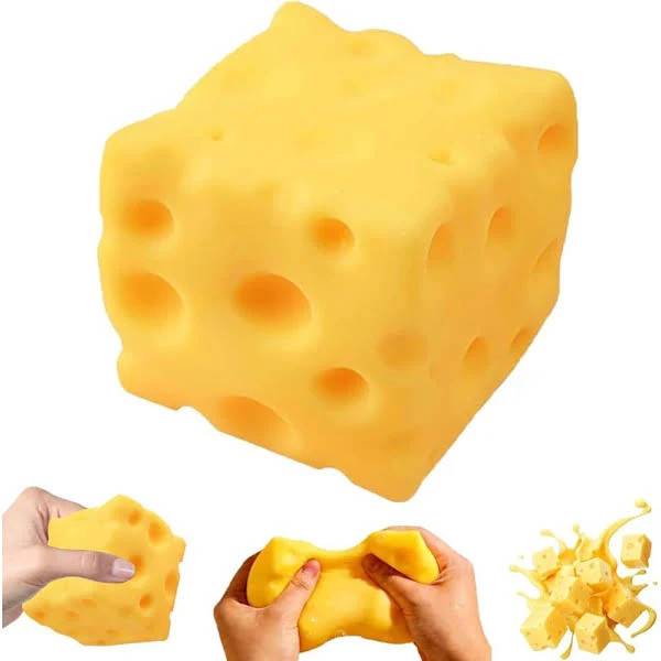 Cheese Squishy 5 cm – Blød Ost