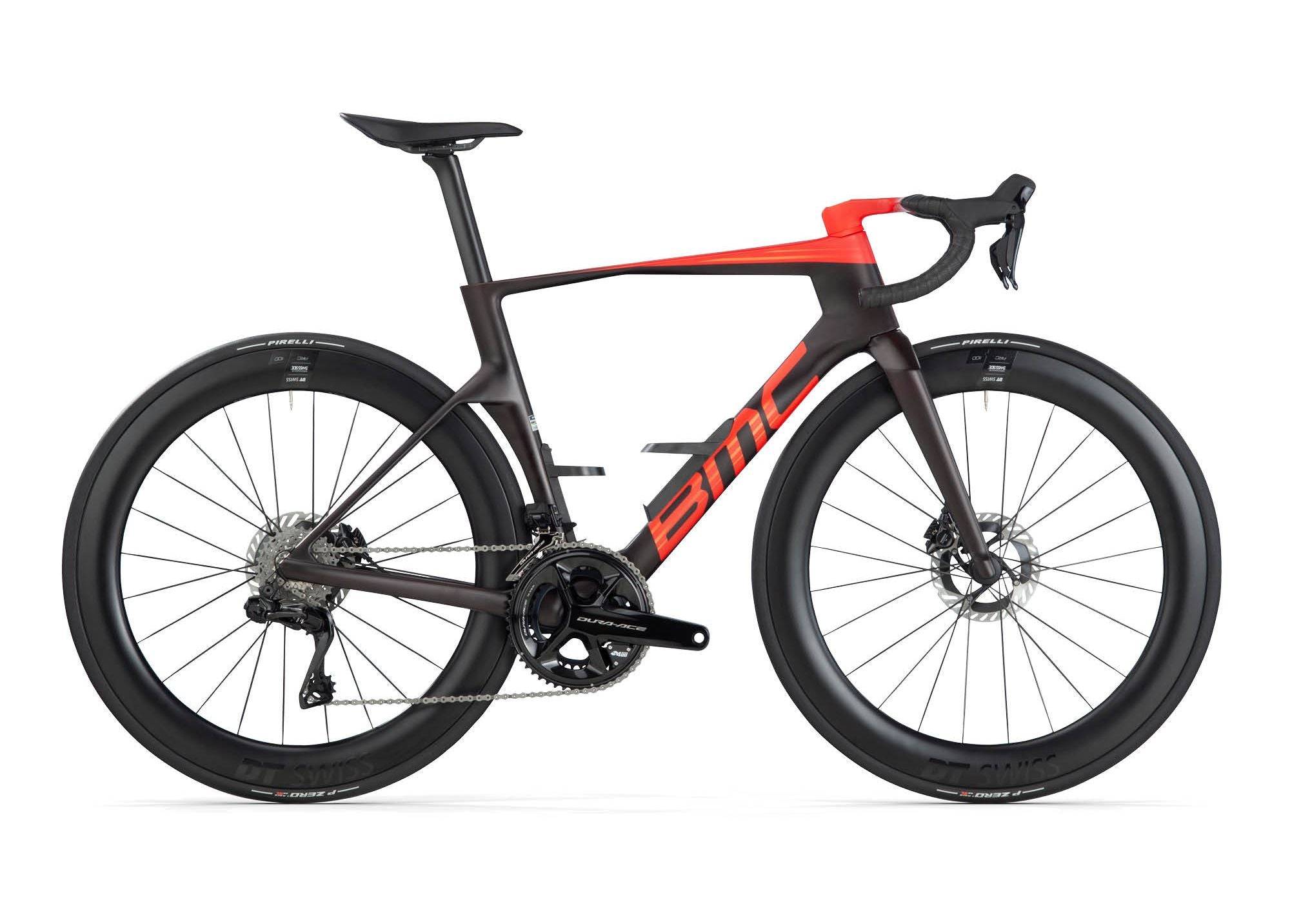 BMC Teammachine R 01 TWO 2024 - Shimano Dura-Ace Di2 12sp - DT Swiss ARC 1100 - 044 / 54 / maroon carbon / neon red
