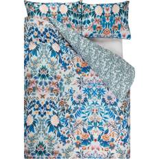 Designers Guild Ikebana Damask Sengesæt 220x220 + 50x60 Cm - Sengetøj Bomuldspercale Blå - D18-3822201-872823-DGE