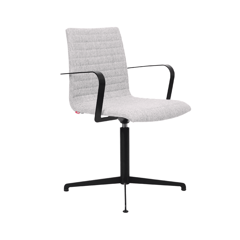 Gate 1050 Konferencestol, lav ryg med vippefunktion - H85 x B45 x Sædehøjde 46 cm Stofgruppe 3 Krom.