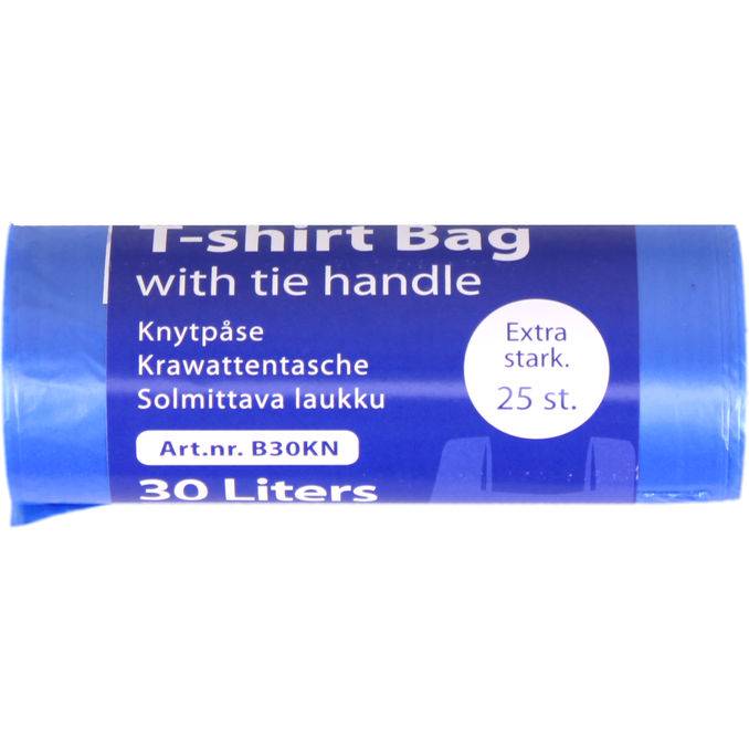 ReCirkel 2 x Knytpåse 30 L Blå 25-pack
