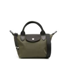 Longchamp - Le Pliage Energy midjeväska - dam - Tyg/kalvskinn - one size - Grön