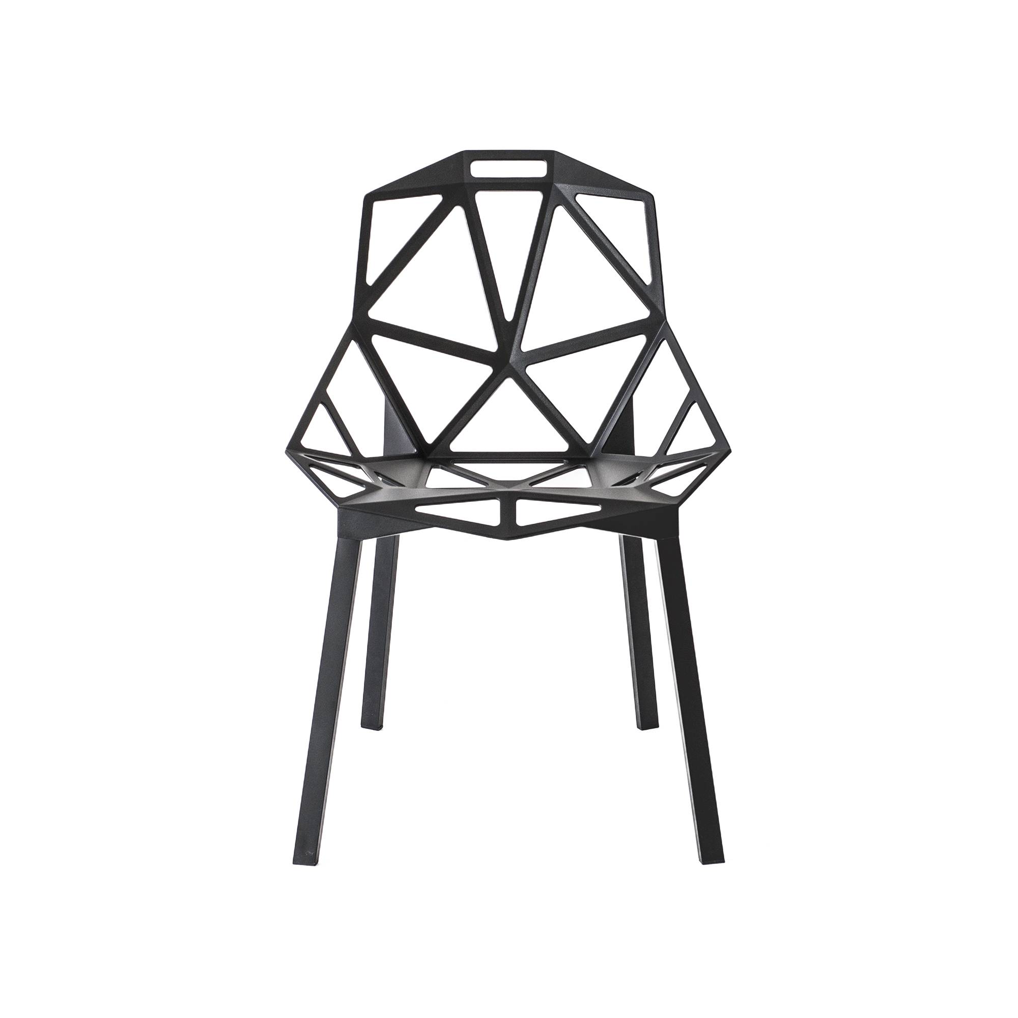 Magis - Chair One Svart - Udendørs spisebordsstole - Konstantin Grcic - Sort - Metal