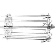 Grill grillbur, stål metall rotisserie spett nålbur ugn kebab maker gril g8tb
