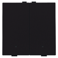 2-tryk med LED og komfort sensorer til NHC, dark brown