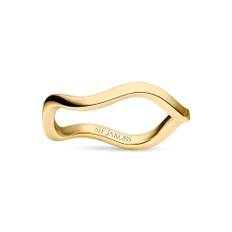 Sif Jakobs Jewellery, Accessories , Dame, Gul, 54 MM, Bølge Ellera Ring i forgyldt sølv