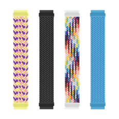 Xplora Elastisk urrem til X6Play - Lyserød/Lilla/Gul, 120 mm